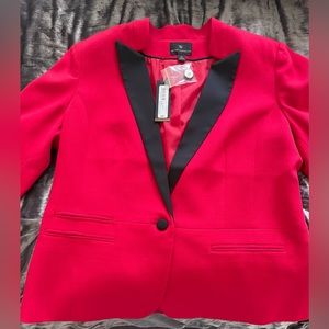 Worthington Red & Black Blazer.